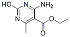 ETHYL-4-AMINO-2-HYDROXY-6-METHYL-PYRIMIDINE-5-CARBOXYLATE Struktur