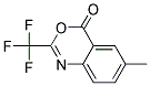 2-(TRIFLUOROMETHYL)-6-METHYL-4H-BENZO[D][1,3]OXAZIN-4-ONE Struktur