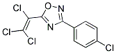 3-(4-CHLOROPHENYL)-5-(1,2,2-TRICHLOROVINYL)-1,2,4-OXADIAZOLE, TECH Struktur