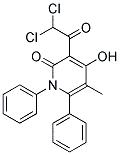 3-(2,2-DICHLOROACETYL)-4-HYDROXY-5-METHYL-1,6-DIPHENYL-1,2-DIHYDROPYRIDIN-2-ONE, TECH Struktur