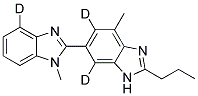 2-N-PROPYL-4-METHYL-6-(1-METHYLBENZIMIDAZOL-2-YL)-BENZIMIDAZOLE-D3 Struktur