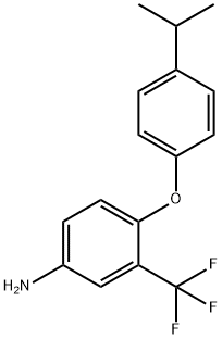 4-(4-ISOPROPYLPHENOXY)-3-(TRIFLUOROMETHYL)ANILINE Struktur