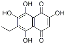 6-ETHYL-2,5,7,8-TETRAHYDROXY-[1,4]NAPHTHOQUINONE Struktur