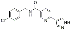 N-(4-CHLOROBENZYL)-6-(1H-PYRAZOL-4-YL)NICOTINAMIDE Struktur