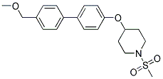 4-([4'-(METHOXYMETHYL)BIPHENYL-4-YL]OXY)-1-(METHYLSULFONYL)PIPERIDINE Struktur