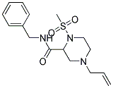 4-ALLYL-N-BENZYL-1-(METHYLSULFONYL)PIPERAZINE-2-CARBOXAMIDE Struktur