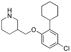 3-[(4-CHLORO-2-CYCLOHEXYLPHENOXY)METHYL]PIPERIDINE Struktur