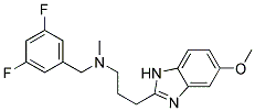 N-(3,5-DIFLUOROBENZYL)-3-(5-METHOXY-1H-BENZIMIDAZOL-2-YL)-N-METHYLPROPAN-1-AMINE Struktur