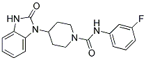 N-(3-FLUOROPHENYL)-4-(2-OXO-2,3-DIHYDRO-1H-BENZIMIDAZOL-1-YL)PIPERIDINE-1-CARBOXAMIDE Struktur