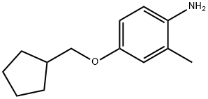 4-(CYCLOPENTYLMETHOXY)-2-METHYLANILINE Struktur