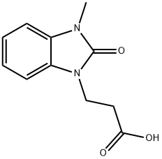 3-(3-METHYL-2-OXO-2,3-DIHYDRO-1H-BENZIMIDAZOL-1-YL)PROPANOIC ACID Struktur