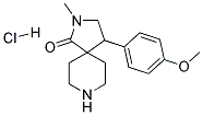 4-(4-METHOXYPHENYL)-2-METHYL-2,8-DIAZASPIRO[4.5]DECAN-1-ONE HYDROCHLORIDE Struktur