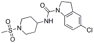 5-CHLORO-N-[1-(METHYLSULFONYL)PIPERIDIN-4-YL]INDOLINE-1-CARBOXAMIDE Struktur