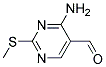 4-AMINO-2-METHYLSULFANYL-PYRIMIDINE-5-CARBALDEHYDE Struktur