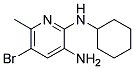 5-BROMO-N2-CYCLOHEXYL-6-METHYL-PYRIDINE-2,3-DIAMINE Struktur