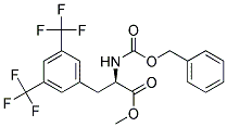 (R)-2-BENZYLOXYCARBONYLAMINO-3-(3,5-BIS-TRIFLUOROMETHYL-PHENYL)-PROPIONIC ACID METHYL ESTER Struktur