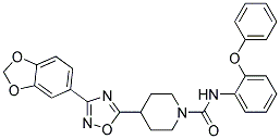 4-[3-(1,3-BENZODIOXOL-5-YL)-1,2,4-OXADIAZOL-5-YL]-N-(2-PHENOXYPHENYL)PIPERIDINE-1-CARBOXAMIDE Struktur