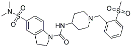 5-[(DIMETHYLAMINO)SULFONYL]-N-(1-[2-(METHYLSULFONYL)BENZYL]PIPERIDIN-4-YL)INDOLINE-1-CARBOXAMIDE