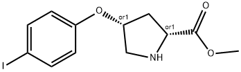 METHYL (2S,4S)-4-(4-IODOPHENOXY)-2-PYRROLIDINECARBOXYLATE Struktur