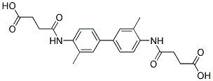 N-[4'-(3-CARBOXY-PROPIONYLAMINO)-3,3'-DIMETHYL-BIPHENYL-4-YL]-SUCCINAMIC ACID Struktur