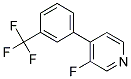 3-FLUORO-4-(3-(TRIFLUOROMETHYL)PHENYL) PYRIDINE Struktur