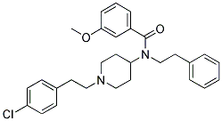 N-(1-[2-(4-CHLOROPHENYL)ETHYL]PIPERIDIN-4-YL)-3-METHOXY-N-(2-PHENYLETHYL)BENZAMIDE Struktur