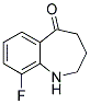 9-FLUORO-1,2,3,4-TETRAHYDRO-BENZO[B]AZEPIN-5-ONE Struktur