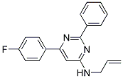 N-ALLYL-6-(4-FLUOROPHENYL)-2-PHENYLPYRIMIDIN-4-AMINE Struktur