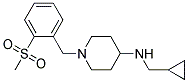 N-(CYCLOPROPYLMETHYL)-1-[2-(METHYLSULFONYL)BENZYL]PIPERIDIN-4-AMINE Struktur