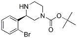 (R)-3-(2-BROMO-PHENYL)-PIPERAZINE-1-CARBOXYLIC ACID TERT-BUTYL ESTER Struktur