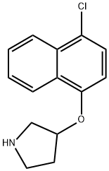 3-[(4-CHLORO-1-NAPHTHYL)OXY]PYRROLIDINE Struktur