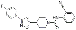 N-(2-CYANOPHENYL)-4-[3-(4-FLUOROPHENYL)-1,2,4-OXADIAZOL-5-YL]PIPERIDINE-1-CARBOXAMIDE Struktur