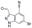 6-BROMO-4-CYANO-3-(1H)INDAZOLE CARBO ALDEHYDE Struktur