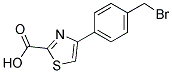 4-(4-BROMOMETHYL-PHENYL)-THIAZOLE-2-CARBOXYLIC ACID Struktur