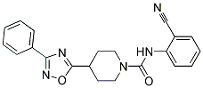 N-(2-CYANOPHENYL)-4-(3-PHENYL-1,2,4-OXADIAZOL-5-YL)PIPERIDINE-1-CARBOXAMIDE Struktur