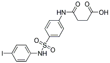 N-[4-(4-IODO-PHENYLSULFAMOYL)-PHENYL]-SUCCINAMIC ACID Struktur