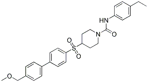 N-(4-ETHYLPHENYL)-4-([4'-(METHOXYMETHYL)BIPHENYL-4-YL]SULFONYL)PIPERIDINE-1-CARBOXAMIDE