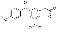 3-(4-METHOXYBENZOYL)-5-NITROMETHYL-BENZOATE Struktur