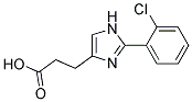 3-[2-(2-CHLOROPHENYL)IMIDAZOL-4-YL]PROPIONIC ACID Struktur