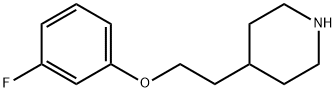 4-[2-(3-FLUOROPHENOXY)ETHYL]PIPERIDINE Struktur