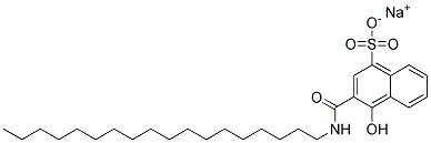 N-STEARYL-4-SULFO-1-HYDROXY-2-NAPHTHAMIDE SODIUM SALT Struktur