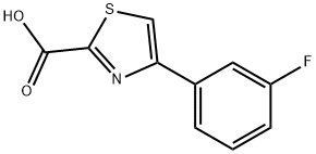 4-(3-FLUORO-PHENYL)-THIAZOLE-2-CARBOXYLIC ACID Struktur