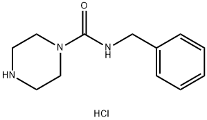 N-BENZYLPIPERAZINE-1-CARBOXAMIDE HYDROCHLORIDE Struktur