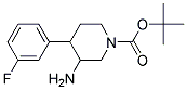 TERT-BUTYL 3-AMINO-4-(3-FLUOROPHENYL)PIPERIDINE-1-CARBOXYLATE Struktur