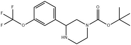 3-(3-TRIFLUOROMETHOXY-PHENYL)-PIPERAZINE-1-CARBOXYLIC ACID TERT-BUTYL ESTER Struktur