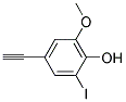 4-ETHYNYL-2-IODO-6-METHOXY-PHENOL Struktur