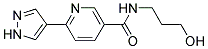 N-(3-HYDROXYPROPYL)-6-(1H-PYRAZOL-4-YL)NICOTINAMIDE Struktur