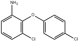 3-CHLORO-2-(4-CHLOROPHENOXY)ANILINE Struktur