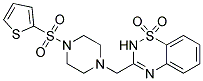 3-([4-(2-THIENYLSULFONYL)PIPERAZIN-1-YL]METHYL)-2H-1,2,4-BENZOTHIADIAZINE 1,1-DIOXIDE Struktur