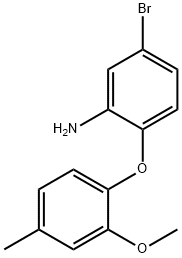 5-BROMO-2-(2-METHOXY-4-METHYLPHENOXY)ANILINE Struktur